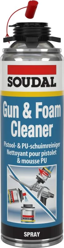 Soudal Gun & Foamcleaner bus 500 ml  - transparant